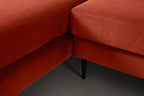 Modell 19 3-Sitzer Sofa mit rechter Chaiselongue, Paprika