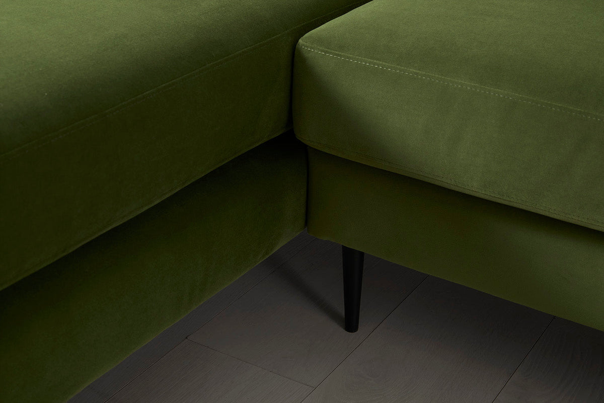 Modell 19 3-Sitzer Sofa mit rechter Chaiselongue, Vine
