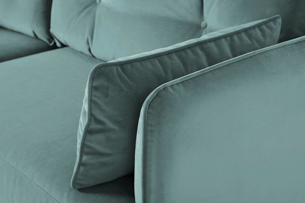 Modell 19 2-Sitzer Sofa mit Ottoman, Airforce