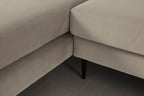 Modell 19 Dreisitzer-Sofa mit Recamiere rechts, Bone