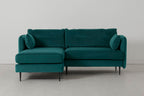 Modell 19 3-Sitzer Sofa mit linker Chaiselongue, Kingfisher