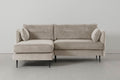Modell 19 3-Sitzer Sofa mit linker Chaiselongue, Kreide