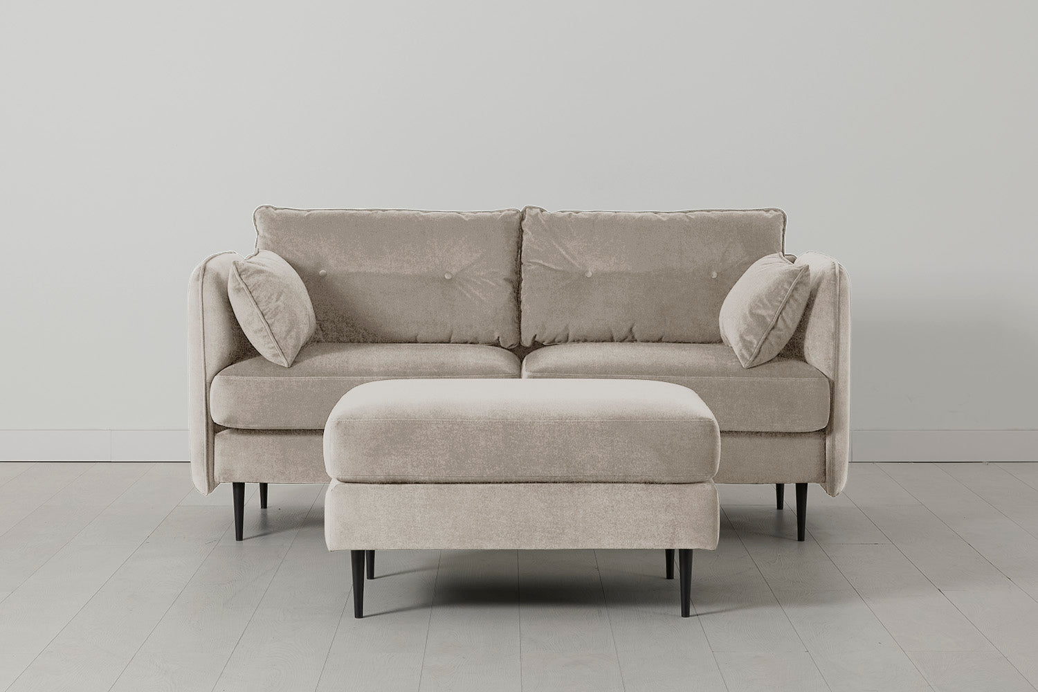 Modell 19 2-Sitzer Sofa mit Ottoman