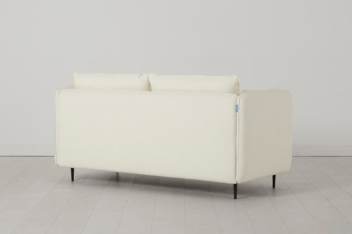 Modell 19 Zweisitzer-Sofa mit Ottomane, Elfenbein