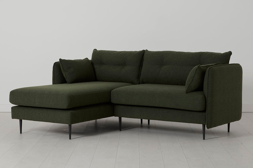 Modell 19 Dreisitzer Sofa mit linker Chaiselongue, Farn