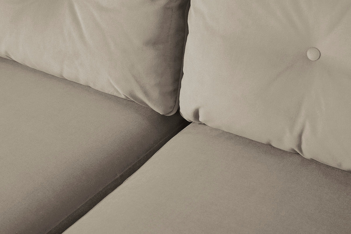 Modell 19 Dreisitzer-Sofa mit Recamiere rechts, Bone