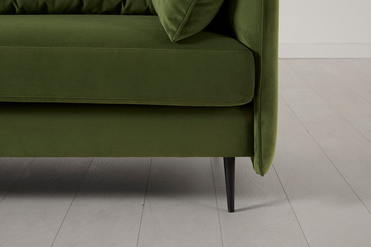 Modell 19 3-Sitzer Sofa mit rechter Chaiselongue, Vine