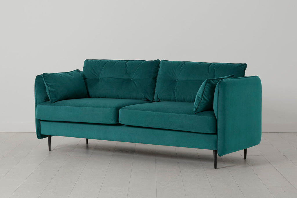 Modell 19 Dreisitzer-Sofa, Kingfisher