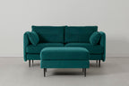 Modell 19 2-Sitzer Sofa mit Ottoman