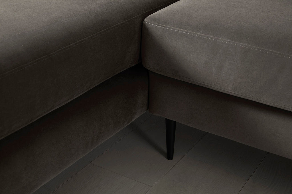 Modell 19 3-Sitzer Sofa mit rechter Récamiere, Elephant