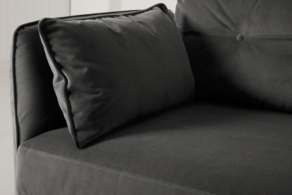 Modell 19 3-Sitzer Sofa mit rechter Chaiselongue, Anthrazit