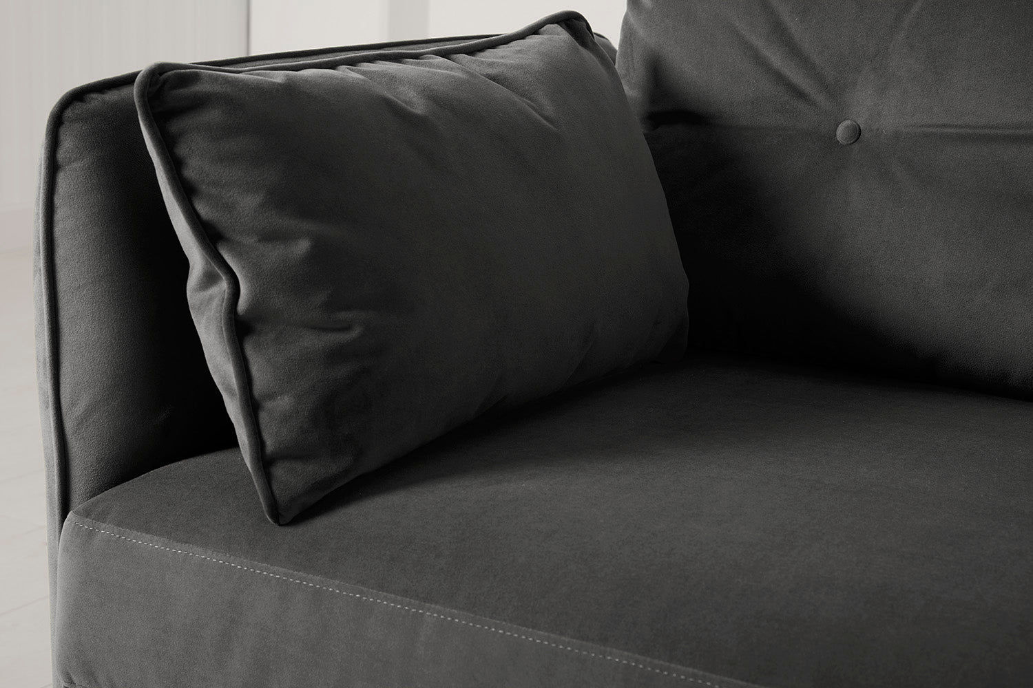 Modell 19 3-Sitzer Sofa mit rechter Chaiselongue, Anthrazit
