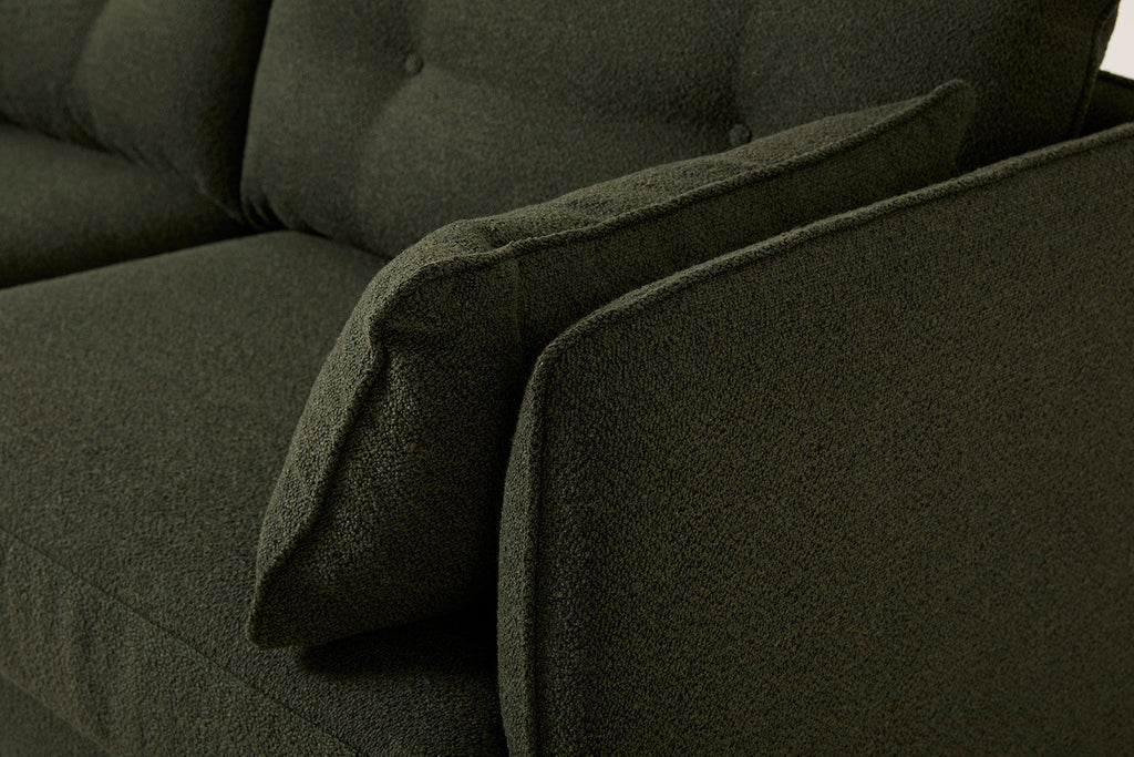 Modell 19 3-Sitzer-Sofa mit Ottomane, Farn