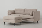 Modell 19 Dreisitzer-Sofa mit Ottomane, Pumice