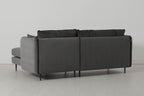 Modell 19 3-Sitzer Sofa mit rechter Chaiselongue, Anthrazit